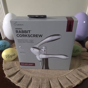 NIB Original Rabbit Corkscrew - Stainless Steel Finish